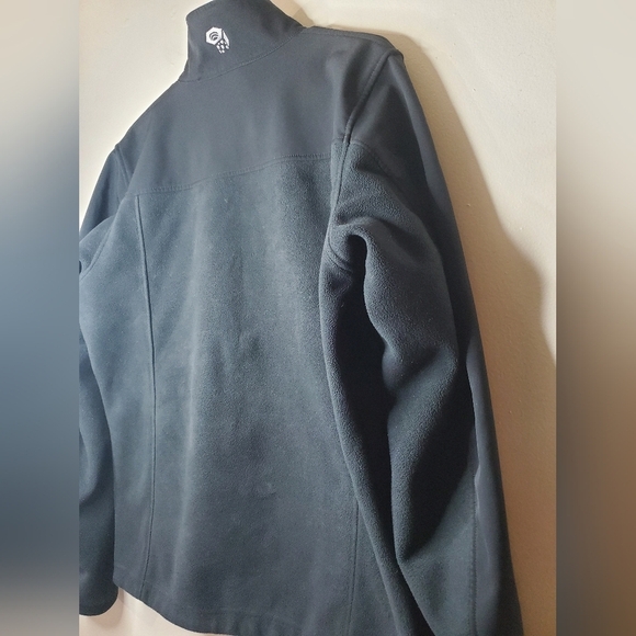 Mens Mountain Hardwear Soft Shell Fleece Jacket size Medium Black - Picture 13 of 16